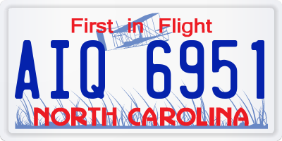 NC license plate AIQ6951