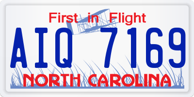 NC license plate AIQ7169