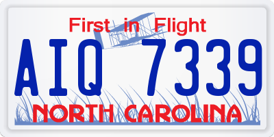 NC license plate AIQ7339