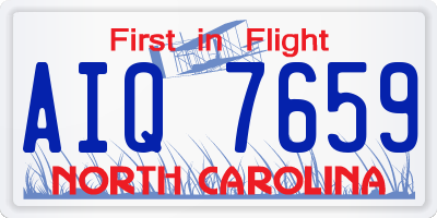 NC license plate AIQ7659