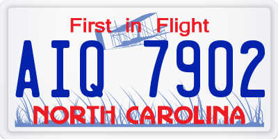 NC license plate AIQ7902