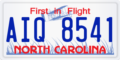 NC license plate AIQ8541