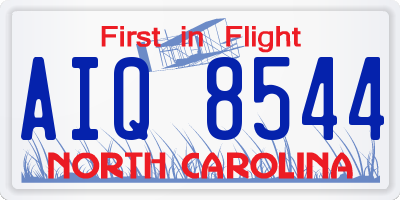 NC license plate AIQ8544
