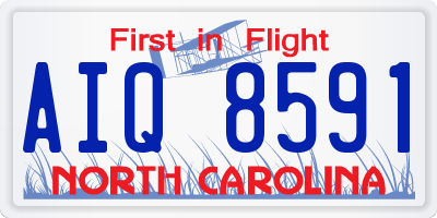 NC license plate AIQ8591