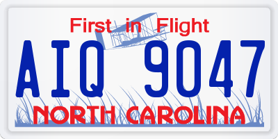 NC license plate AIQ9047
