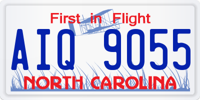 NC license plate AIQ9055