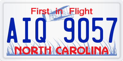 NC license plate AIQ9057