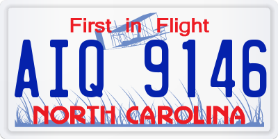 NC license plate AIQ9146