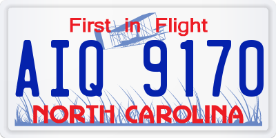 NC license plate AIQ9170