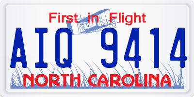 NC license plate AIQ9414