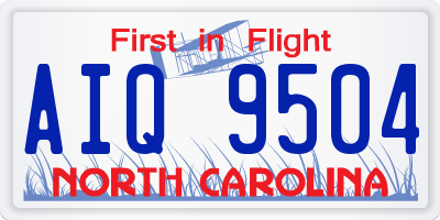 NC license plate AIQ9504