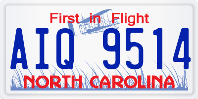 NC license plate AIQ9514