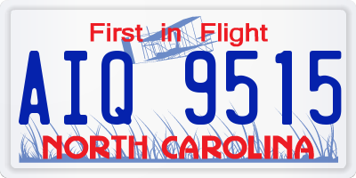 NC license plate AIQ9515