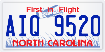 NC license plate AIQ9520