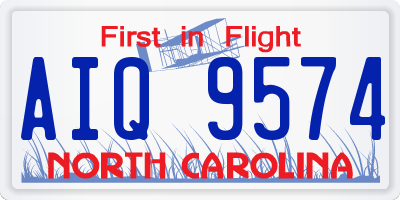NC license plate AIQ9574