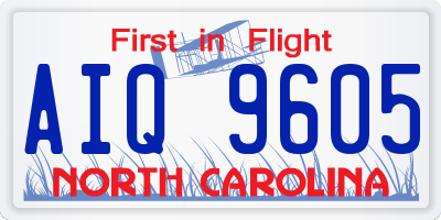 NC license plate AIQ9605