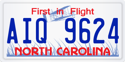 NC license plate AIQ9624