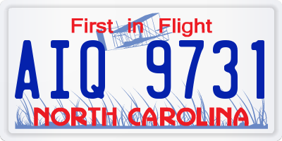 NC license plate AIQ9731