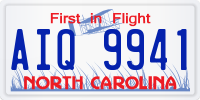 NC license plate AIQ9941
