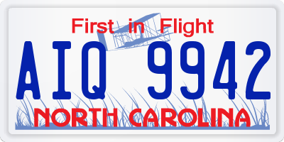 NC license plate AIQ9942