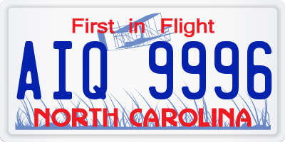 NC license plate AIQ9996