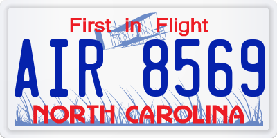 NC license plate AIR8569