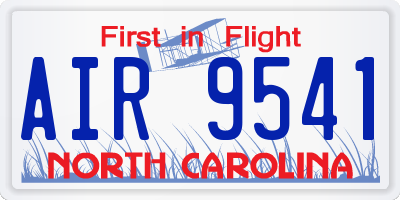 NC license plate AIR9541