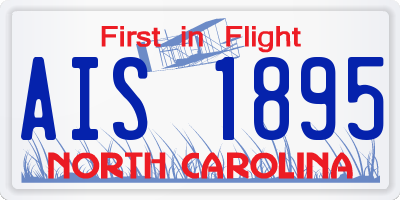 NC license plate AIS1895
