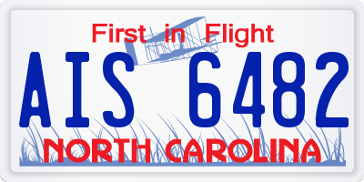 NC license plate AIS6482