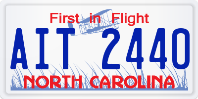 NC license plate AIT2440