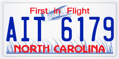NC license plate AIT6179