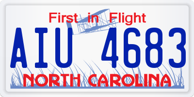 NC license plate AIU4683