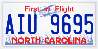 NC license plate AIU9695