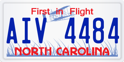 NC license plate AIV4484