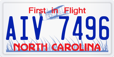 NC license plate AIV7496