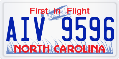 NC license plate AIV9596