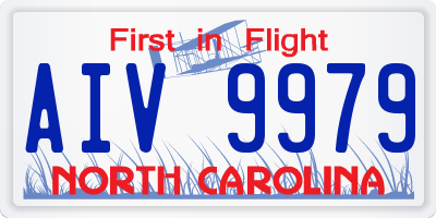 NC license plate AIV9979
