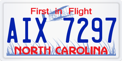 NC license plate AIX7297