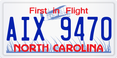 NC license plate AIX9470