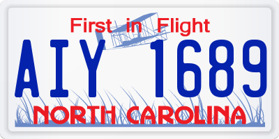 NC license plate AIY1689