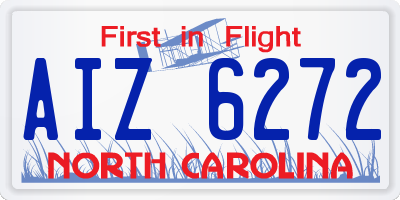 NC license plate AIZ6272