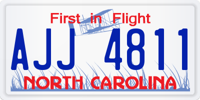 NC license plate AJJ4811