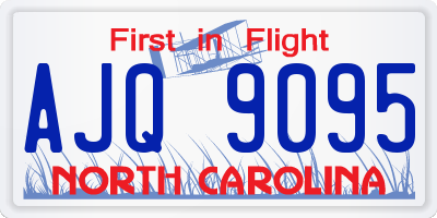 NC license plate AJQ9095