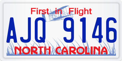 NC license plate AJQ9146
