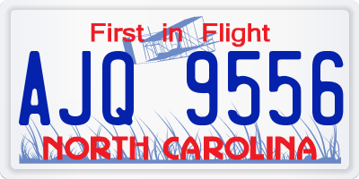 NC license plate AJQ9556