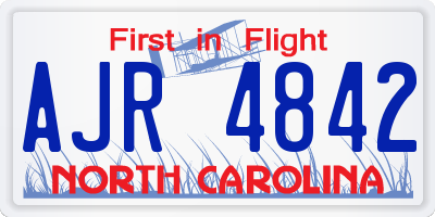 NC license plate AJR4842