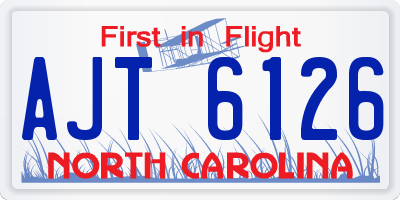 NC license plate AJT6126