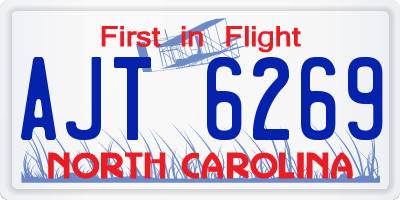 NC license plate AJT6269