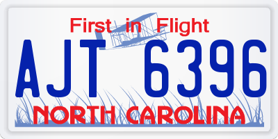 NC license plate AJT6396