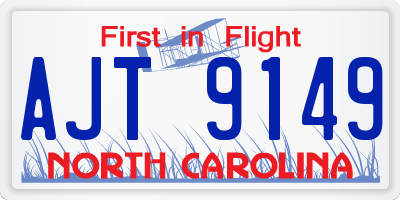 NC license plate AJT9149